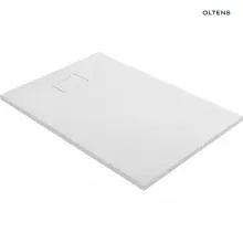 Brodzik z konglomeratu Oltens Bergytan 120x80cm - prostokątny, RockSurface, biały 15103000